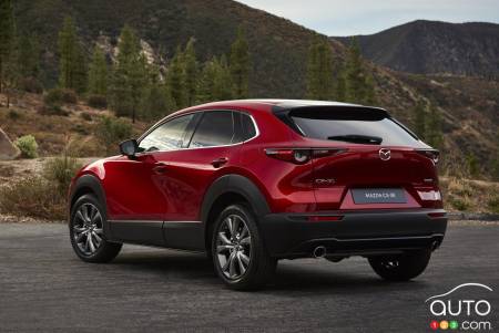 2020 Mazda CX-30, three-quarters rear